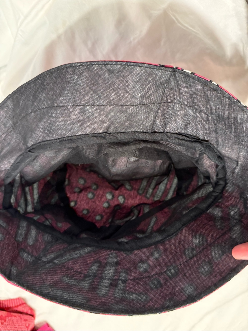 Pink Patterned Bucket Hat - Picture 2 of 2